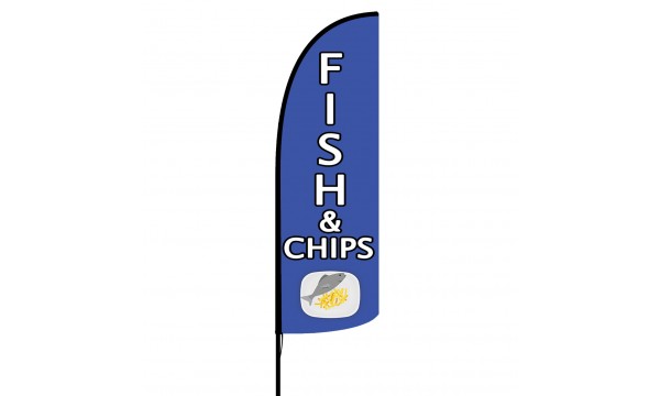 Fish and Chips Custom Advertising Flag